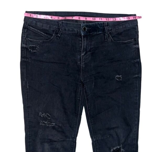 RtA Women’s Black Distressed Skinny Jeans Road to Awe size 29 - Picture 7 of 10